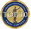 Top 10 Asbestos Mesothelioma Trial Lawyers Badge